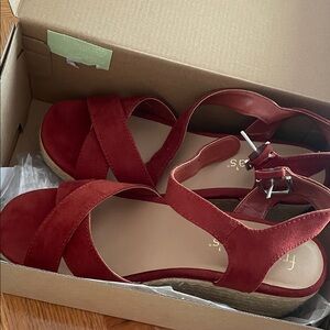 Francesca's Collections Red Sandals